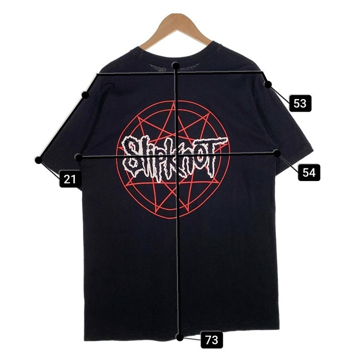 00's Slipknot スリップノット ダブルサイドプリント Tシャツ ブラック 2001コピーライト Tour Champ メキシコ製 Size  L 福生店