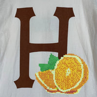 HUF ハフ MIDNIGHT ORGANIC H TEE プリントTシャツ ナチュラル Size L 福生店