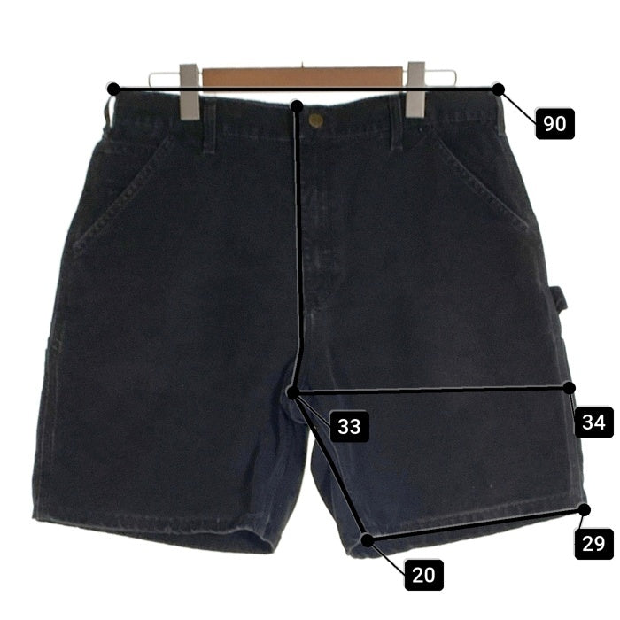 00's Carhartt カーハート ダック ペインターショートパンツ ワーク ブラック B26 BLK メキシコ製 Size 36 福生店