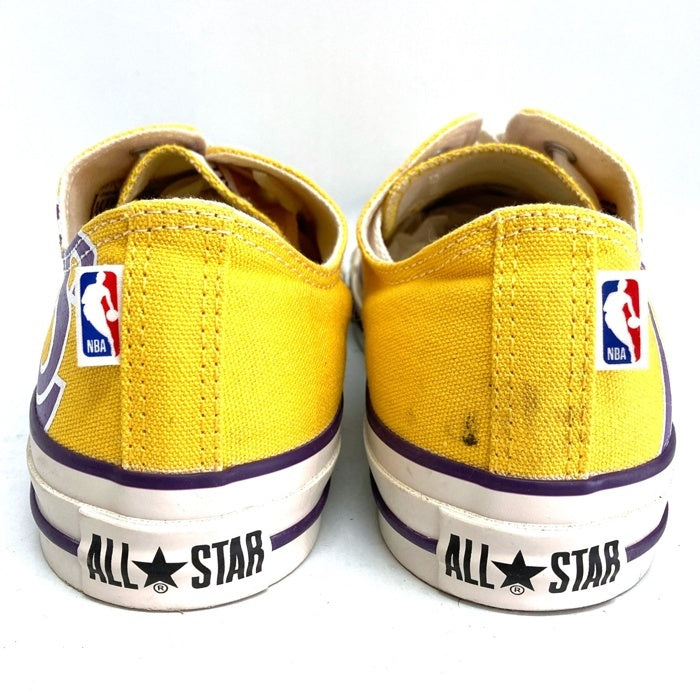 CONVERSE コンバース ALL STAR LOW REACT2.0 NBA レイカーズ キャンバスローカットスニーカー イエロー 1SD539 Size 26cm 瑞穂店