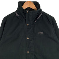 AIGLE エーグル コットン ジップアップジャケット スタンドカラー フード収納 グリーン 8504-47425 Size M 福生店