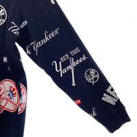 KITH キス 20AW MLB ニューヨーク・ヤンキース 総柄プリント ロングスリーブTシャツ ネイビー Size XL 福生店