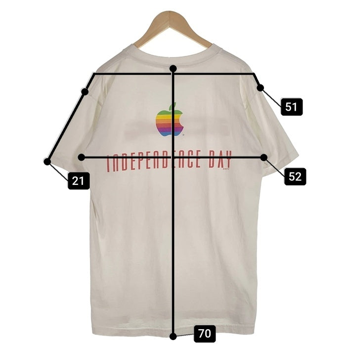 90`s Independence Day Apple Promo Tee インデペンデンスデイ アップルプロモーション プリントTシャツ ホワイト  Size L 福生店