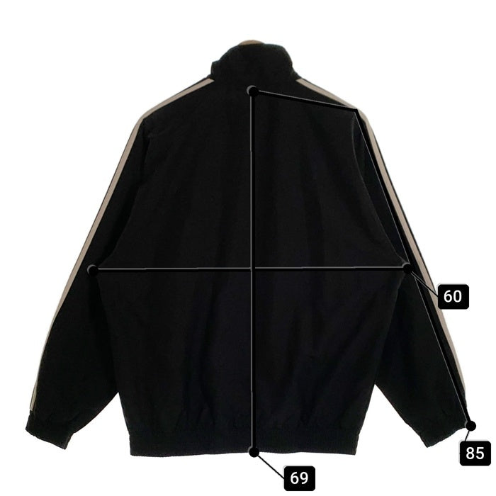 90-00's adidas アディダス スリーストライプ トラックジャケット トレフォイル刺繡 ブラック 万国旗タグ ベトナム製 Size L 福生店