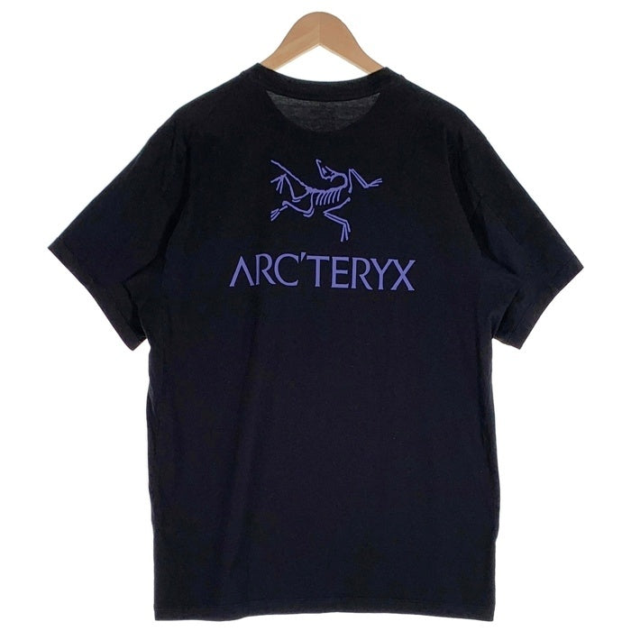 ARC'TERYX アークテリクス Emblem SS Crew 半袖 Tシャツ ブラック ブルー Size L 福生店