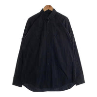 BALENCIAGA バレンシアガ バックロゴ ストライプオーバーシャツ ブラック 621924 Size 38 福生店