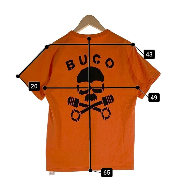 Buco ブコ ポケットTシャツ バックプリント オレンジ リアルマッコイズ Size M 福生店