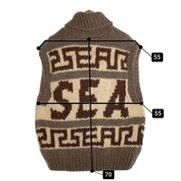 WIND AND SEA ウィンダンシー COWICHAN KNIT VEST カウチンニットベスト グレー WDS-O-ATWK-24-Q4-KN-02 福生店