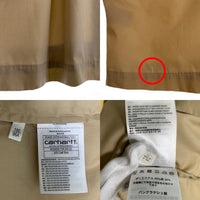 Carhartt WIP カーハート ワークインプログレス  S/S Craft SHIRT 半袖 クラフトシャツ ベージュ I033023.1YA.XX.03 Size L 福生店