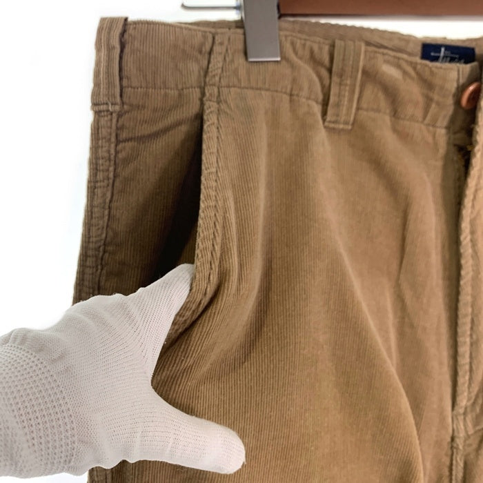 90's STUSSY ステューシー コーデュロイ ショートパンツ ベージュ 紺タグ カンボジア製 デッドストック Size 34 福生店