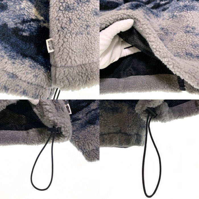 SNS Sneakersnstuff ジップアップ フリース ジャケット ブルー タイダイ Size L 福生店