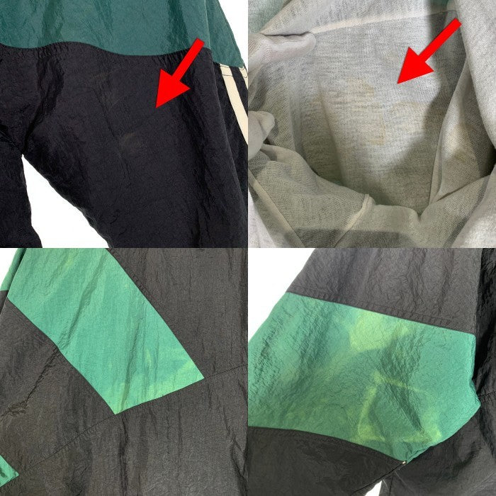 80-90’s adidas アディダス ナイロン トラックジャケット ブラック グリーン Size L 福生店