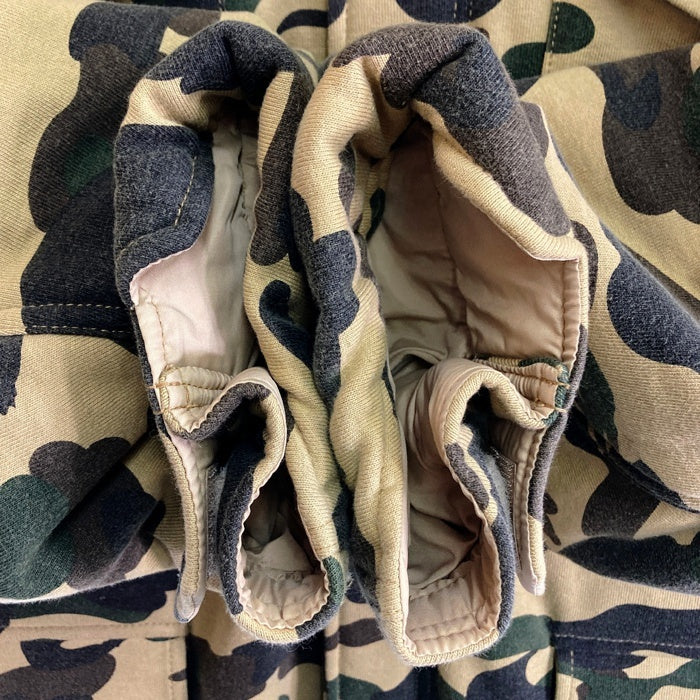A BATHING APE アベイシングエイプ 初期 M65 BAPE 1st CAMO スウェット素材 フィールドジャケット カモフラ sizeL 瑞穂店