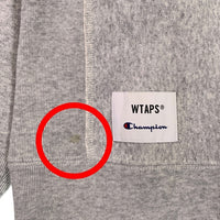 WTAPS ダブルタップス 21AW Champion チャンピオン REVERSE WEAVE リバースウィーブ クルーネックスウェットトレーナー グレー C8-T016 Size S 福生店