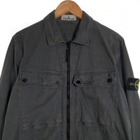 STONE ISLAND ストーンアイランド Overshirt オーバーシャツ ジップアップ チャコールグレー 7948425WN Size L 福生店