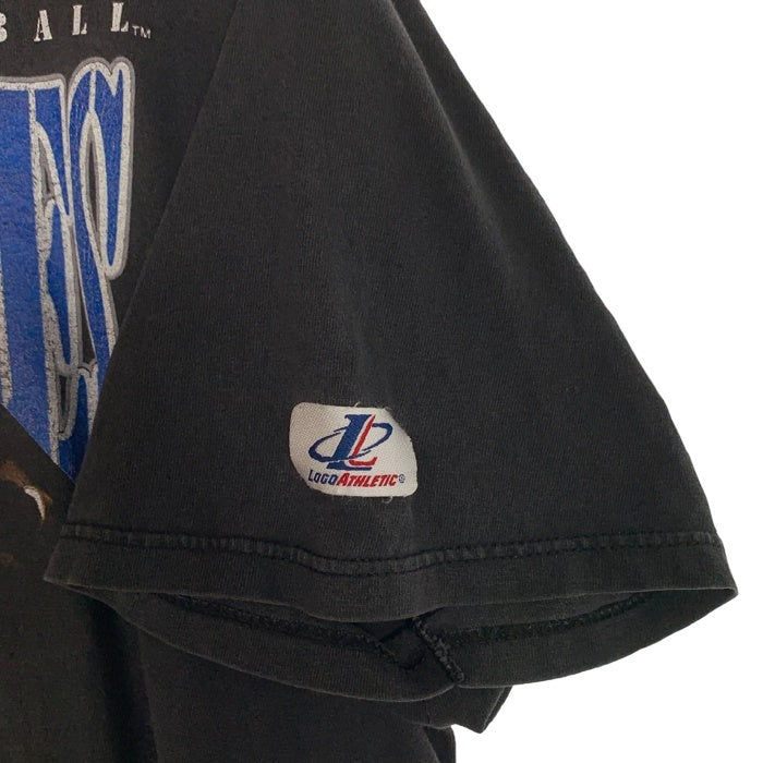 90~00's MLB ロサンゼルス・ドジャース プリントTシャツ ブラック 1995コピーライト Logo Athletic Size XL 福生店