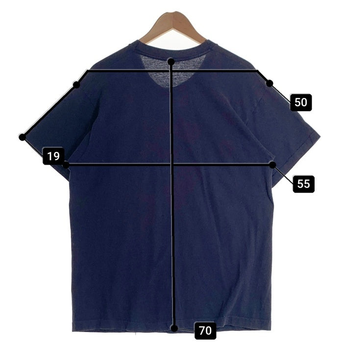 80's FRUIT OF THE LOOM フルーツオブザルーム 半袖 ポケット Tシャツ ネイビー USA製 Size XL 福生店