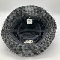 STUSSY ステューシー 1321052 WOOL CHECK BIG STOCK BUCKET HAT ウール チェック ビッグ ストック バケットハット グレー sizeL/XL 瑞穂店