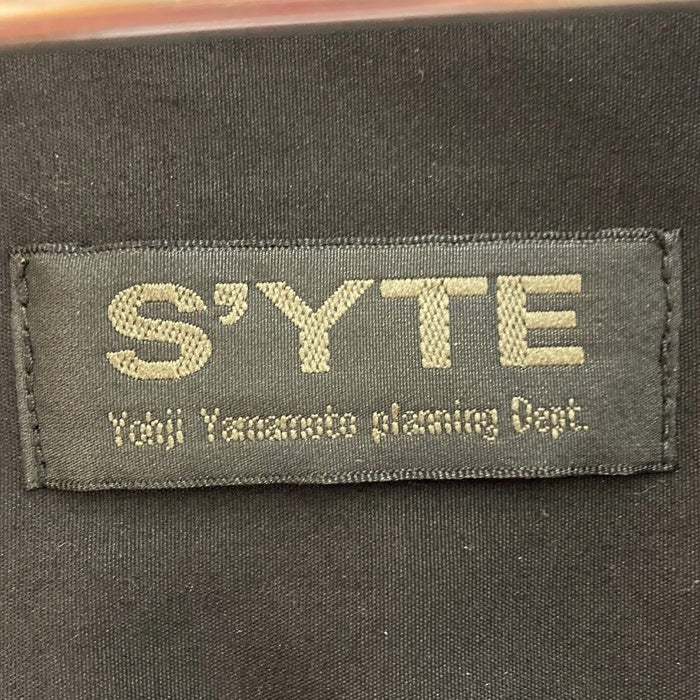S'YTE サイト Yohji Yamamoto Planning Dept ヨウジヤマモト プランニングデプト KOICHIIYODAコラボ プリント シャツ ブラック size3 瑞穂店