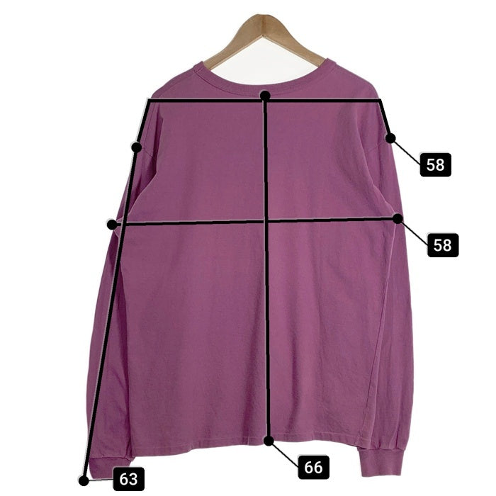 AURALEE オーラリー 18SS SOFT CORD L/S TEE ロングスリーブTシャツ パープル A85P01MT Size 5 福生店