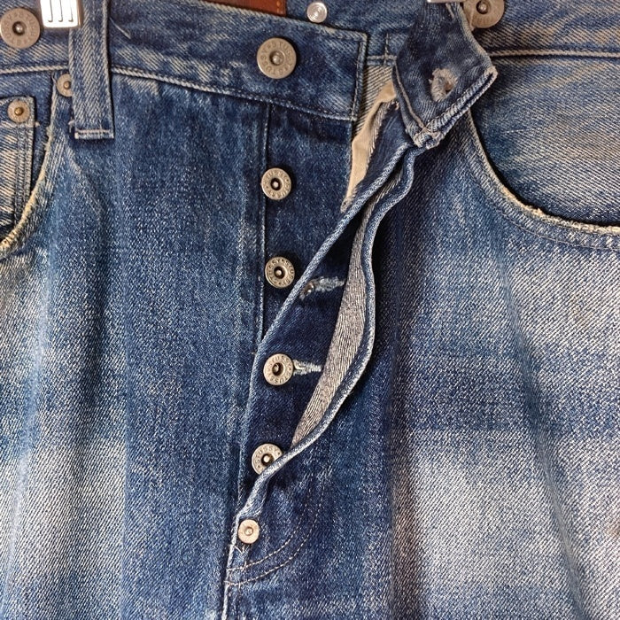 STUSSY ステューシー REDLINE 日本製 シンチバック サスペンダーボタン 赤耳 デニムパンツ インディゴ size32 瑞穂店