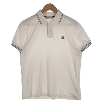 MONCLER モンクレール ポロシャツ 鹿の子 半袖 ホワイト Size S 福生店