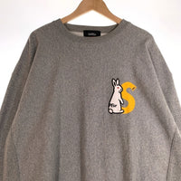 SAPEur サプール FR2 エフアールツー 20AW Cement Rabbit Sweat セメントラビット プリント クルーネックスウェットトレーナー グレー Size XXL 福生店