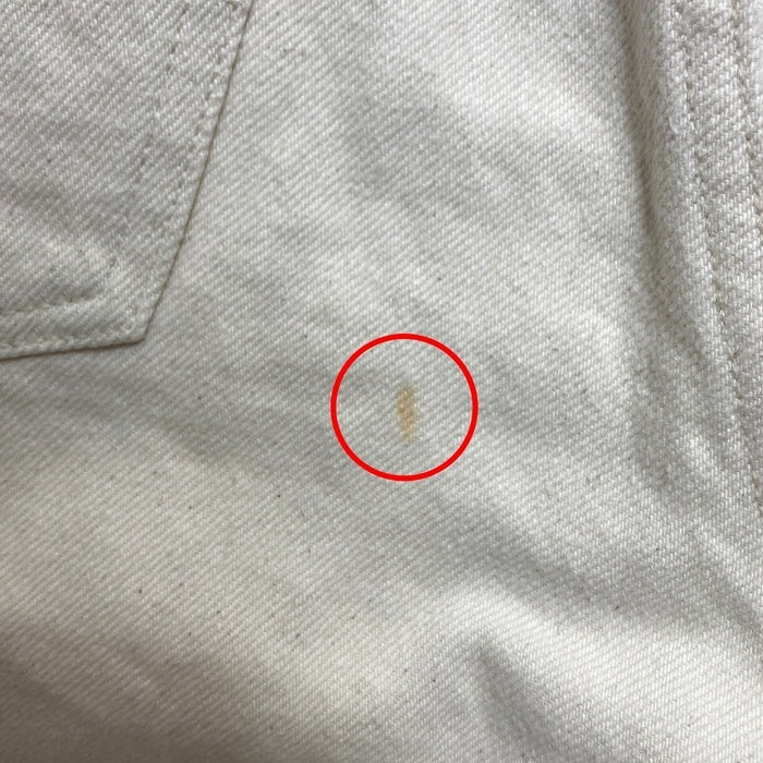 KENZO JEANS ケンゾージーンズ 北斎タグ メタルパッチ ボタンフライ デニムパンツ 生成り size79cm-① 瑞穂店