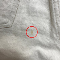 KENZO JEANS ケンゾージーンズ 北斎タグ メタルパッチ ボタンフライ デニムパンツ 生成り size79cm-① 瑞穂店