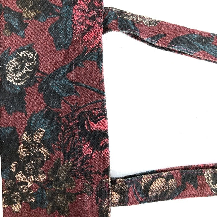 beautiful people ビューティフルピープル 花柄 トートバッグ ボルドー  瑞穂店