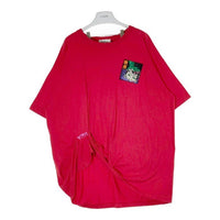 KIDILL キディル  KL357 18AW 秩序刺繍オーバーサイズシャツ  Tシャツ レッド sizeF 瑞穂店