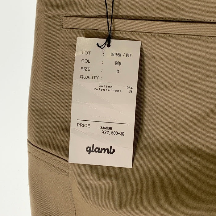 glamb グラム ジョセフ チノパンツ ベージュ GB15SM/P16 Size 3 福生店