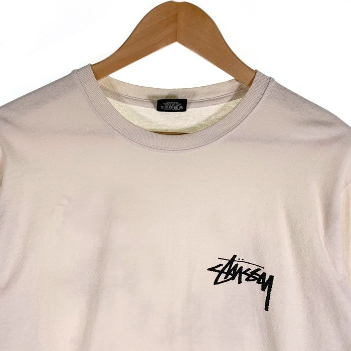 STUSSY ステューシー Angel Pigment Dyed L/S Tee エンジェル ピグメント ダイ 長袖 Tシャツ ロンT オフホワイト Size M 福生店