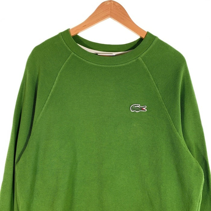 Lacoste ラコステ オーガニックコットン 鹿の子 クルーネックスウェットトレーナー グリーン SH2174 Size M 福生店