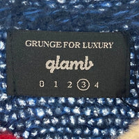 glamb グラム メキシカン ニットプルオーバーセーター トリコロール コンチョボタン GB17SP/KNT08 Size 3 瑞穂店