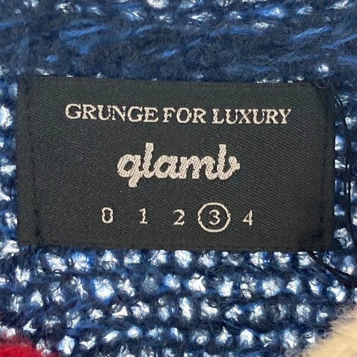 glamb グラム メキシカン ニットプルオーバーセーター トリコロール コンチョボタン GB17SP/KNT08 Size 3 瑞穂店