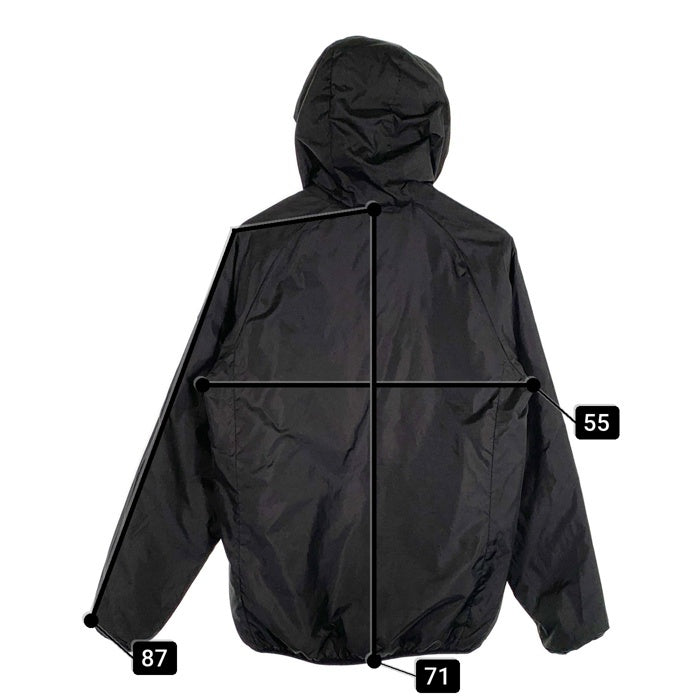 STUSSY ステューシー レオパード リバーシブル パーカー ジャケット プリント ブラック 中綿 ポリエステル Size M 福生店