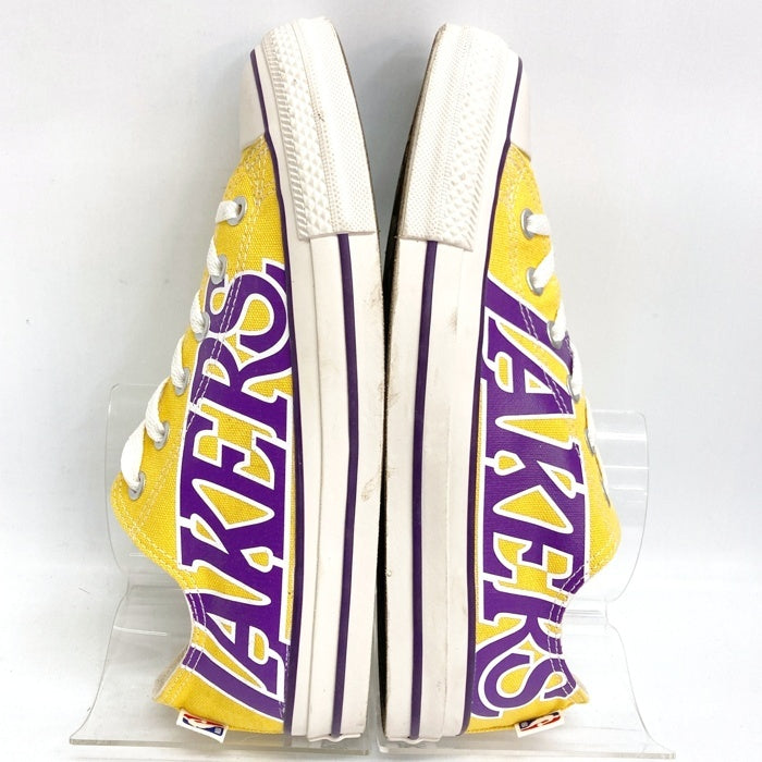 CONVERSE コンバース ALL STAR LOW REACT2.0 NBA レイカーズ キャンバスローカットスニーカー イエロー 1SD539 Size 26cm 瑞穂店