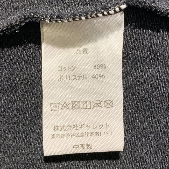 オールナイトサウナ ヘンリーネック 半袖スウェット トップス ブラック Size M 福生店