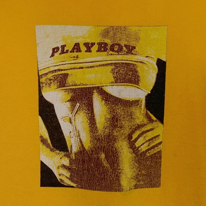 PLAYBOY プレイボーイ プリントTシャツ イエロー オールド Size XXL 福生店