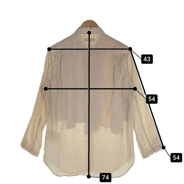 COMME des GARCONS HOMME コムデギャルソンオム リネン マルチパッチワークシャツ 長袖 オフホワイト HS-B039 AD2016 Size M 福生店