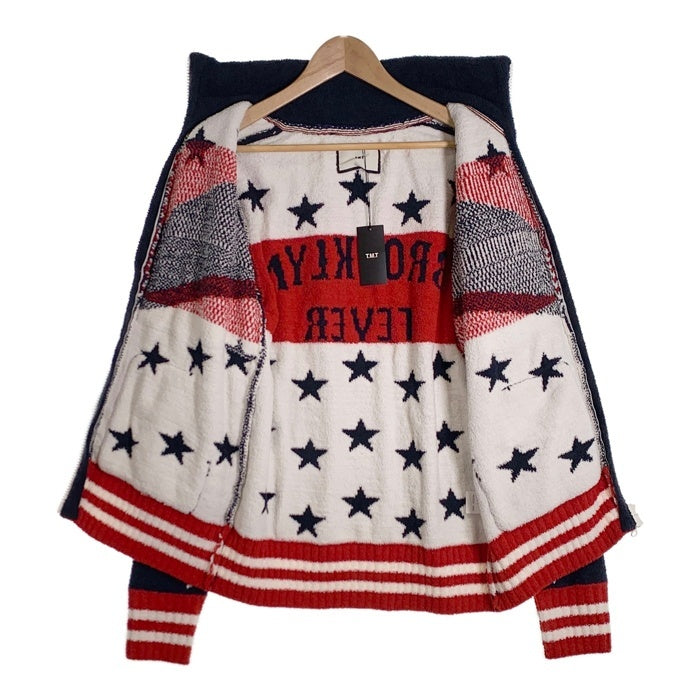 TMT ティーエムティー 19AW SHAGGY BOA STAR ZIP UP JACKET シャギーボア スタージップジャケット ネイビー TKN-F1901 Size L 福生店