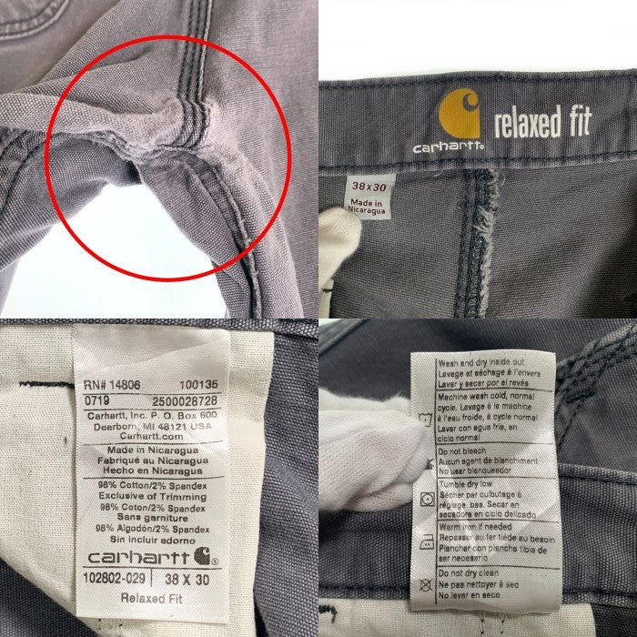 CARHARTT カーハート ダック ペインターパンツ グレー 102802-029 ニカラグア製 Size 38×30 福生店