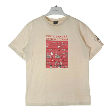 Patagonia パタゴニア BENEFICIAL T's USA製 ridingmania PHYCO DOCTER Tシャツ 両面プリントＴシャツ ベージュ sizeS 瑞穂店