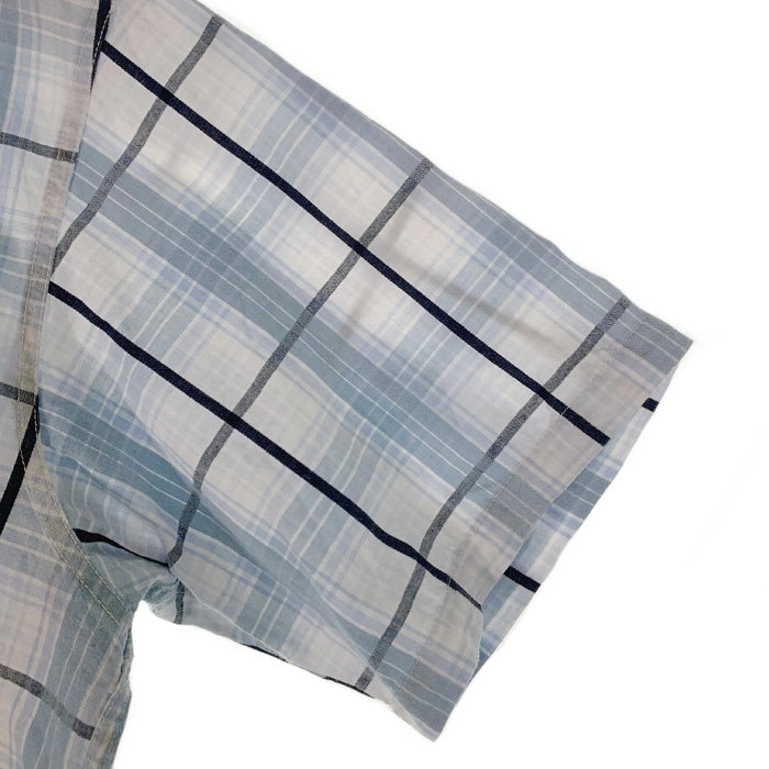 SUGAR CANE シュガーケーン チェックワークシャツ 半袖 ホワイト ブルー SC31768 Size M 福生店