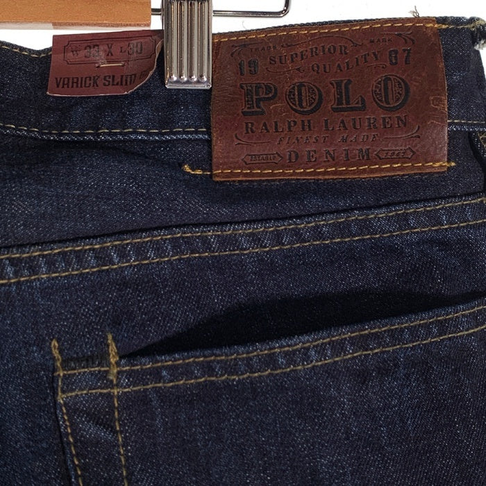 POLO RALPH LAUREN ポロラルフローレン VARICK SLIM 629 テーパードデニムパンツ インディゴ Size 33×30 福生店