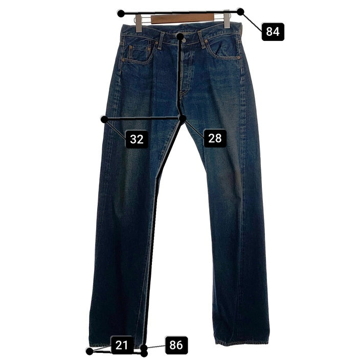 Johnbull ジョンブル Sewing Chop O'alls 502BD ソーイングチョップ デニムパンツ インディゴ NO.168 C-0Y-3858 W34 福生店