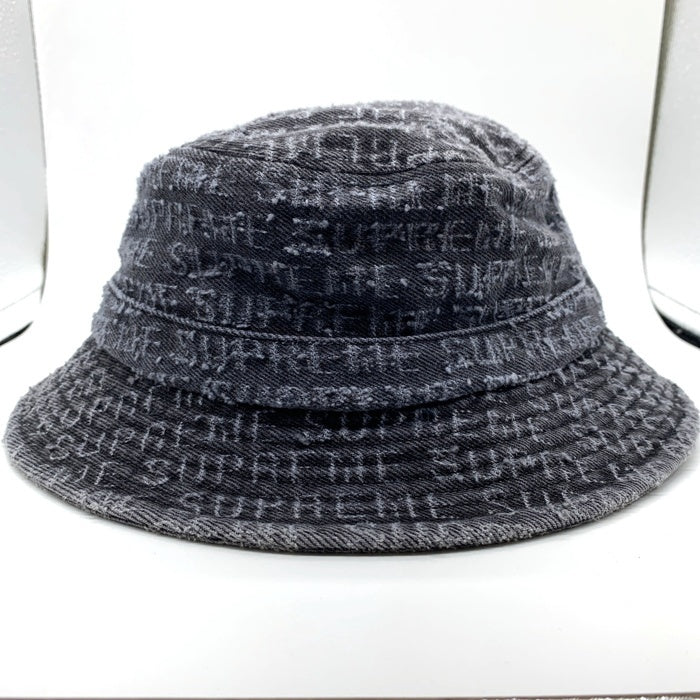 SUPREME シュプリーム 24AW Needle Punch Denim Crusher ニードルパンチデニムクラッシャーハット ブラック Size M/L 福生店