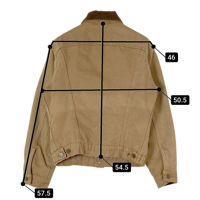 Carhartt カーハート 裏ブランケット 襟コーデュロイ トラッカージャケット ブラウン size38 瑞穂店