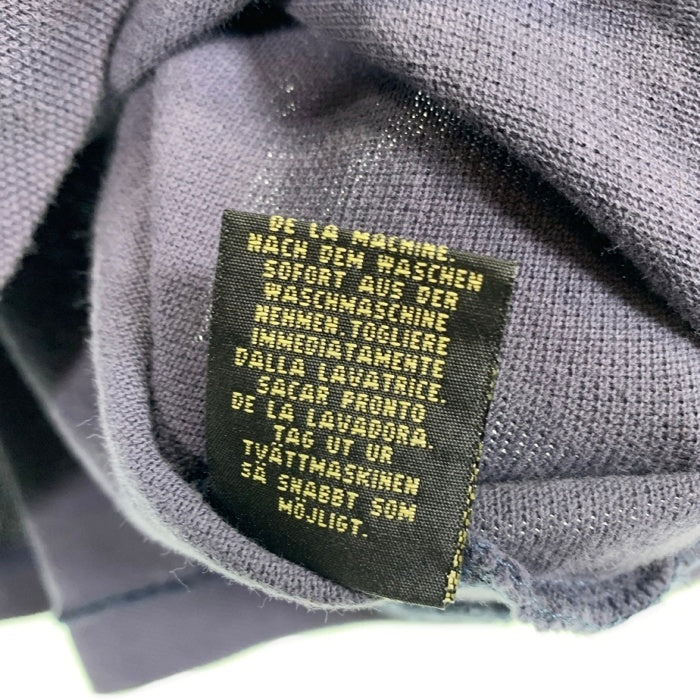 90's RRL ダブルアールエル 鹿の子 ポロシャツ チェック切替 ネイビー 三ツ星 Size XL 福生店